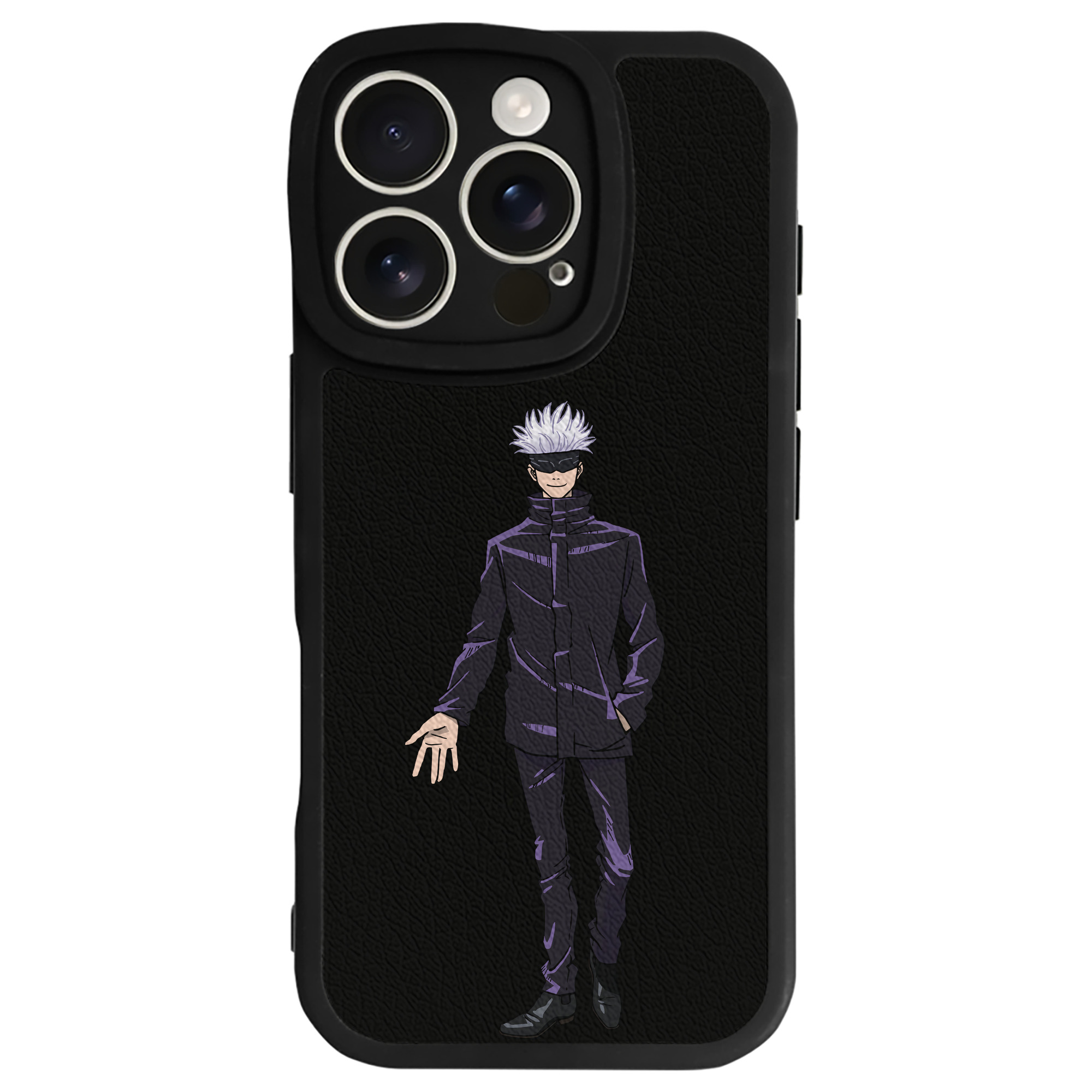 （画像用） 呪術廻戦 Jujutsu Kaisen 【iPhone 16シリーズ対応】シリコンスマホケース（レザー調） 材質：シリコン
